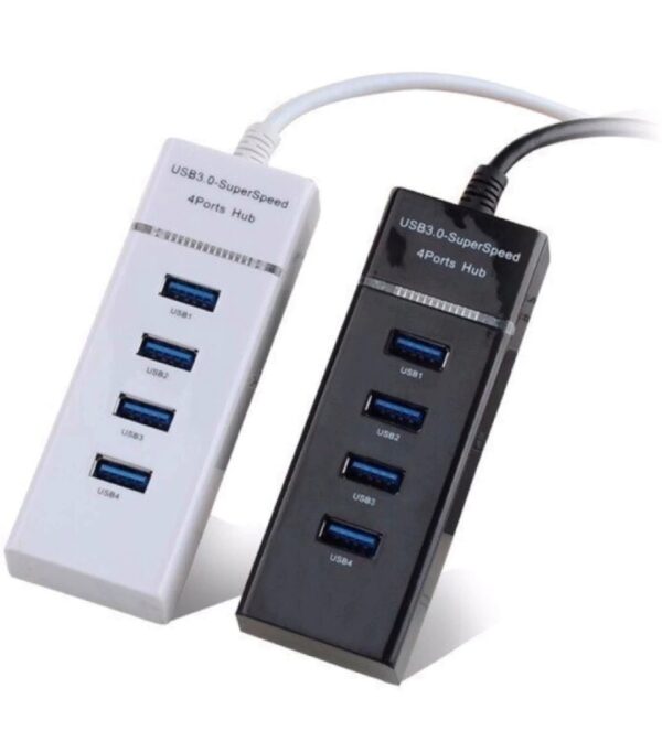 3.0 USB HUB 4 Port 3.0 USB HUB High-Speed Portable Mini-Hub 1 feet Cable Length Adapter and Led Indicator "Parking Strip"- Bus Powered- Compatible for Pendrive, Mouse, Keyboards, Camera, Mobile, Tablet, PC, Laptop, TV Etc. USB Hub  (Black) - Image 2