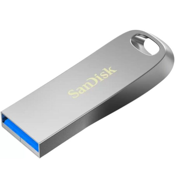 SanDisk Ultra Luxe USB 3.1 Flash Drive 64GB, Upto 150MB/s, All Metal, Metallic Silver