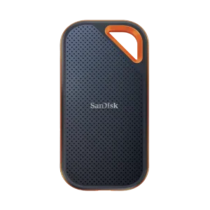 Sandisk Extreme Portable 2TB, 1050MB/s R, 1000MB/s W, 3mtr Drop Protection, IP65 Water/dust Resistance, HW Encryption, PC,MAC & TypeC Smartphone Compatible, 5Y Warranty, External SSD, Black Color